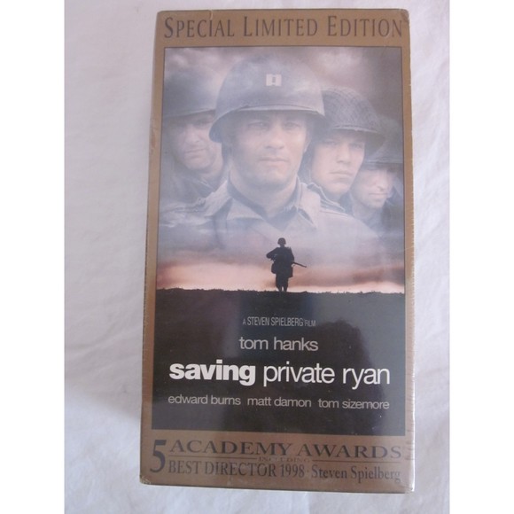 Saving Private Ryan VHS 2-Tape Set Special Limited Edition 2000 Tom Hanks SEALED - Picture 1 of 4